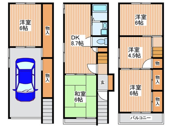 LDハウス池之宮の物件間取画像